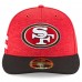 Men's San Francisco 49ers New Era Scarlet/Black 2018 NFL Sideline Home Official Low Profile 59FIFTY Fitted Hat 3058478